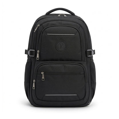 Mochila Backpack Royal Polo Club Color Negro Multicompartimentos Ab0701