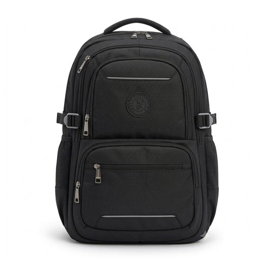 Mochila Backpack Royal Polo Club Color Negro Multicompartimentos Ab0701