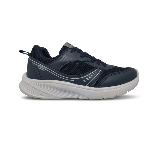 Tenis Deportivo Para Niño Alterno 480 Marino Blanco Ab0701