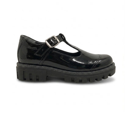 Calzado Escolar Para Dama Fredels 5000 Negro Charol Ab0701