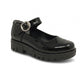 Calzado Escolar Para Niña Fredels 5001 Negro Charol Ab0701