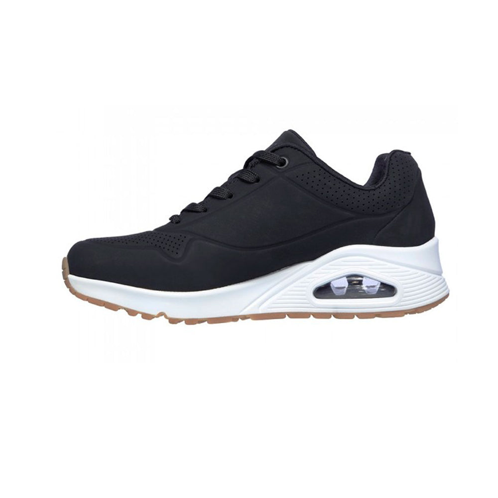 Tenis Deportivo Para Caballero Skechers 52458 Negro Blanco Ab0701