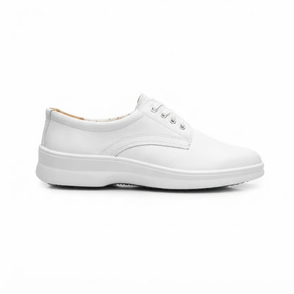 Zapato Para Dama Flat De Servicio / Clinico Flexi 5807 Blanco Ab0701
