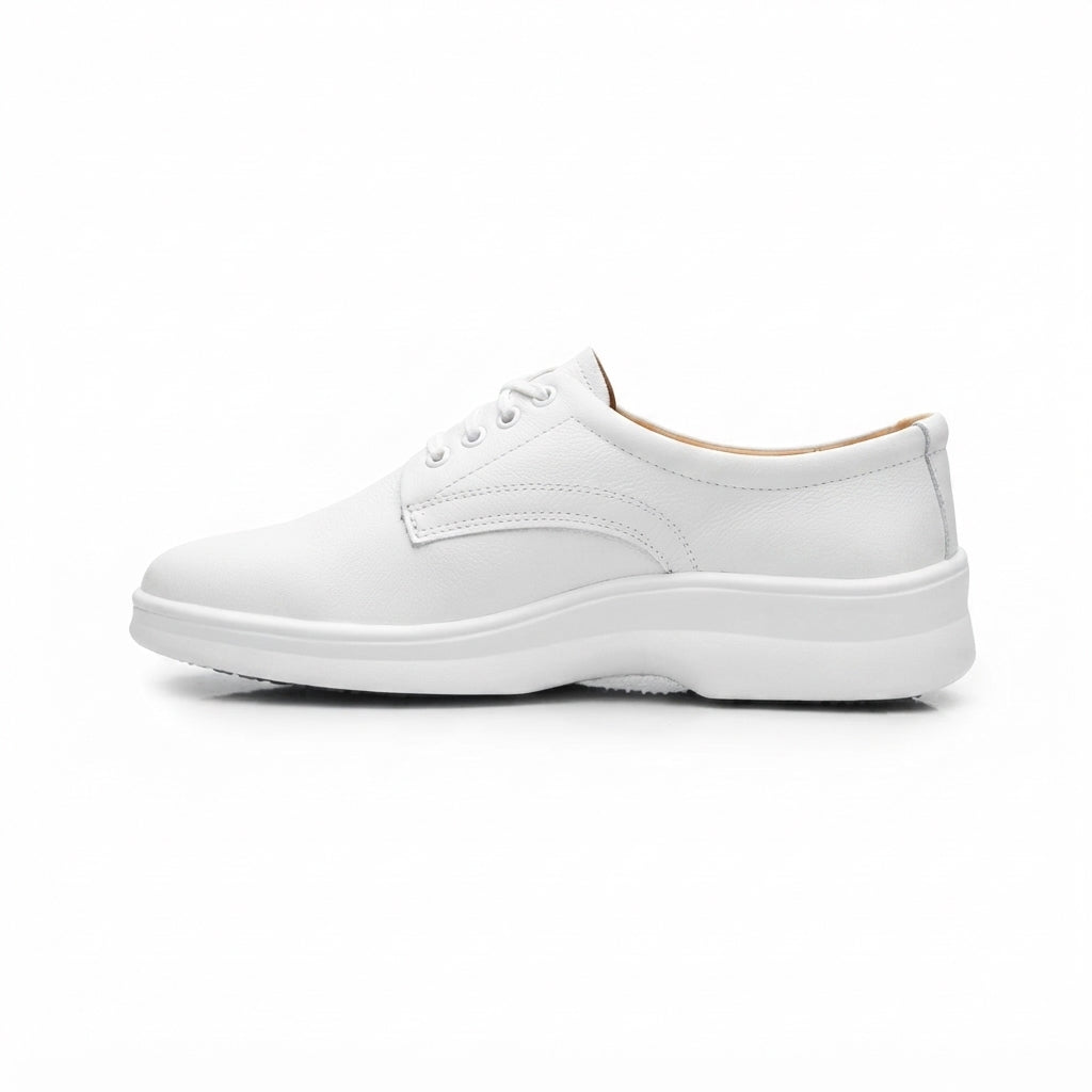 Zapato Para Dama Flat De Servicio / Clinico Flexi 5807 Blanco Ab0701