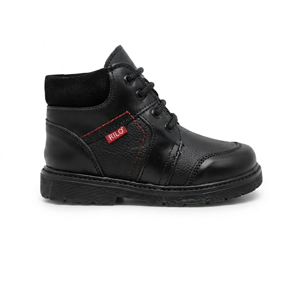 Bota Para Niño Rilo 5952 Negro Ab0701