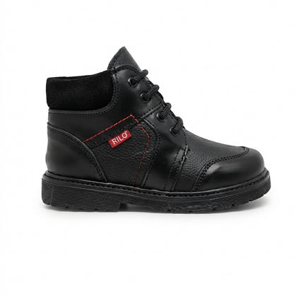 Bota Para Niño Rilo 5952 Negro Ab0701