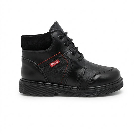 Bota Para Niño Rilo 5952 Negro Ab0701