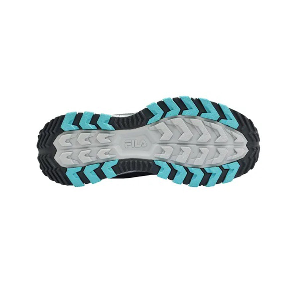 Tenis Casual Para Dama Fila Firetrail Evo Gris Aqua Ab0701