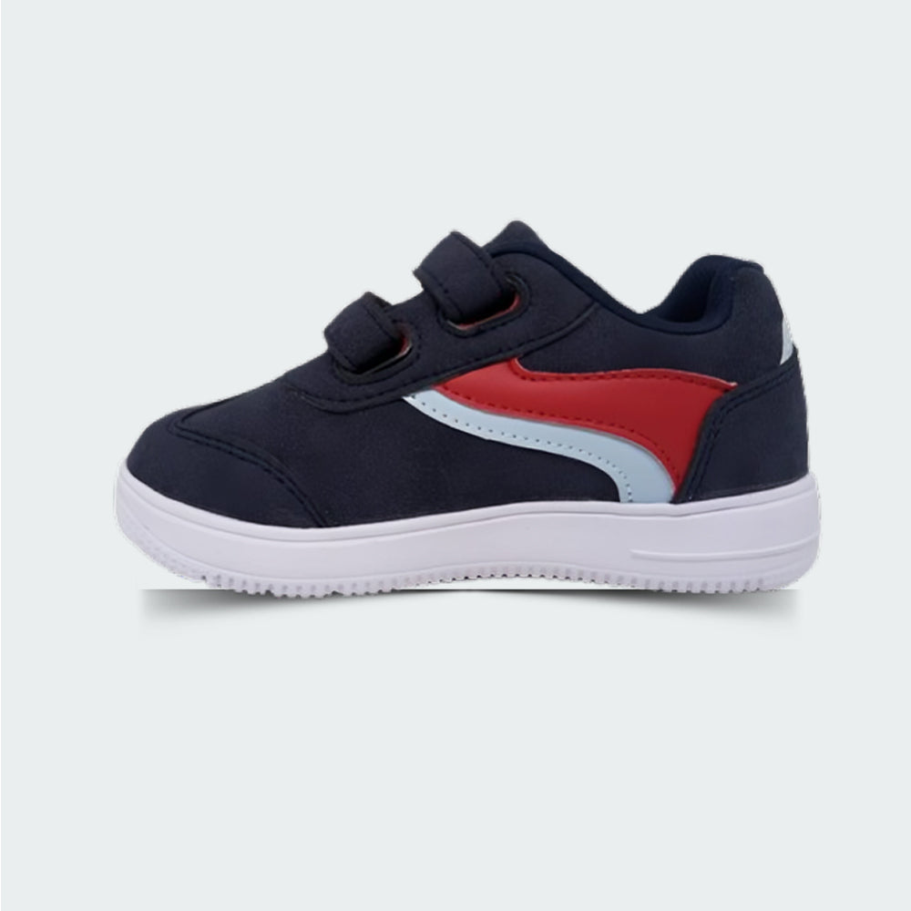 Tenis Casual Para Niño Janlo 6092 Marino Rojo Ab0701