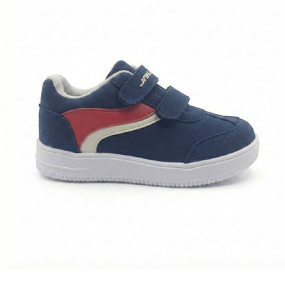 Tenis Casual Para Niño Janlo 6092 Marino Rojo Ab0701