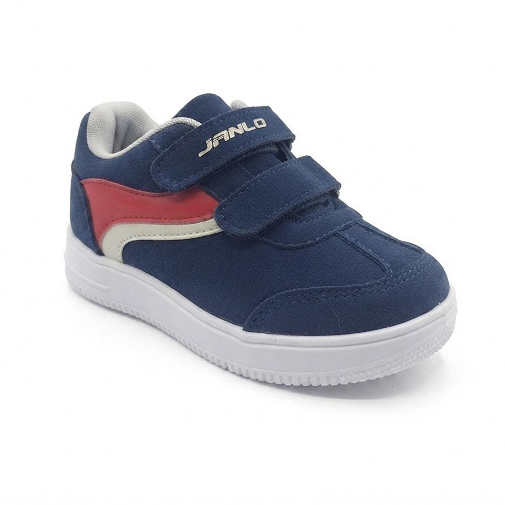 Tenis Casual Para Niño Janlo 6092 Marino Rojo Ab0701