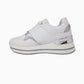 Tenis Casual Para Dama Capa De Ozono 616801 Blanco Plata Ab0701
