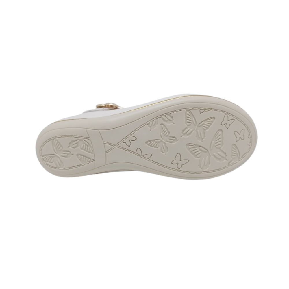 Zapato Casual Para Niña Chabelo 64207 Latte Oro Ab0701