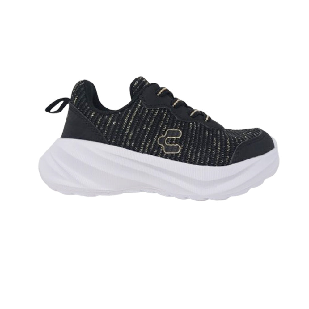 Tenis Deportivo Para Niño Charly 65197 Negro Blanco Coral Ab0701