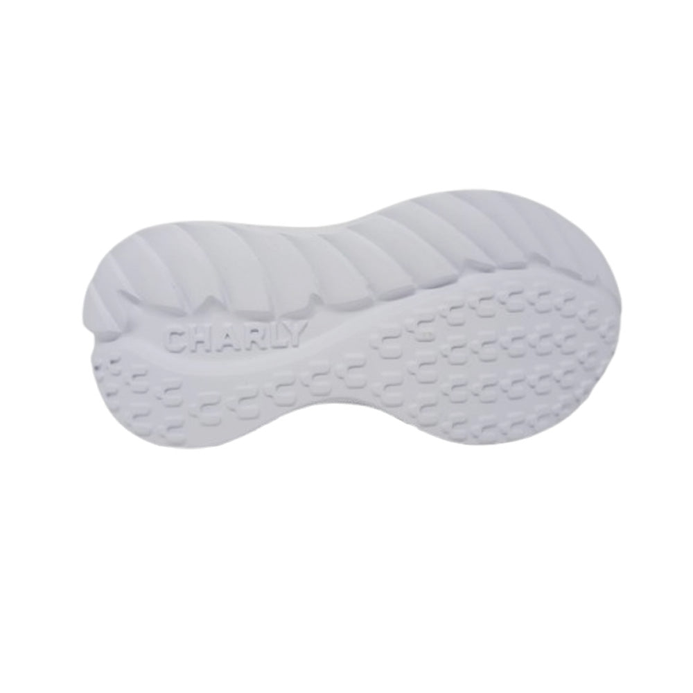 Tenis Deportivo Para Niño Charly 65197 Negro Blanco Coral Ab0701