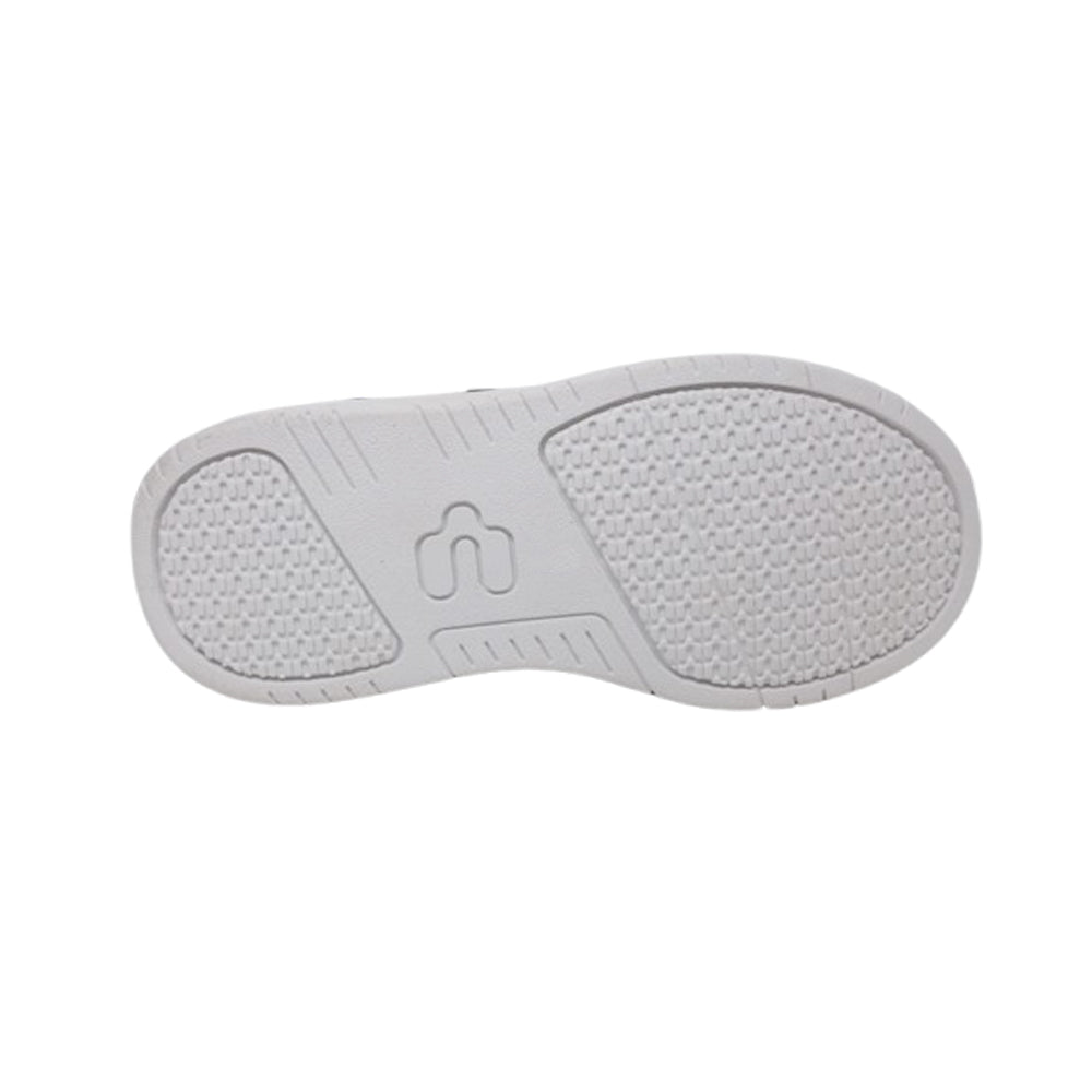 Tenis Casual Para Niño Charly 65383 Blanco Negro Ab0701