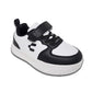 Tenis Casual Para Niño Charly 65383 Blanco Negro Ab0701