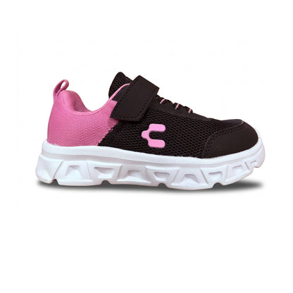 Tenis Deportivo Para Niña Charly 65610 Negro Rosa Ab0701