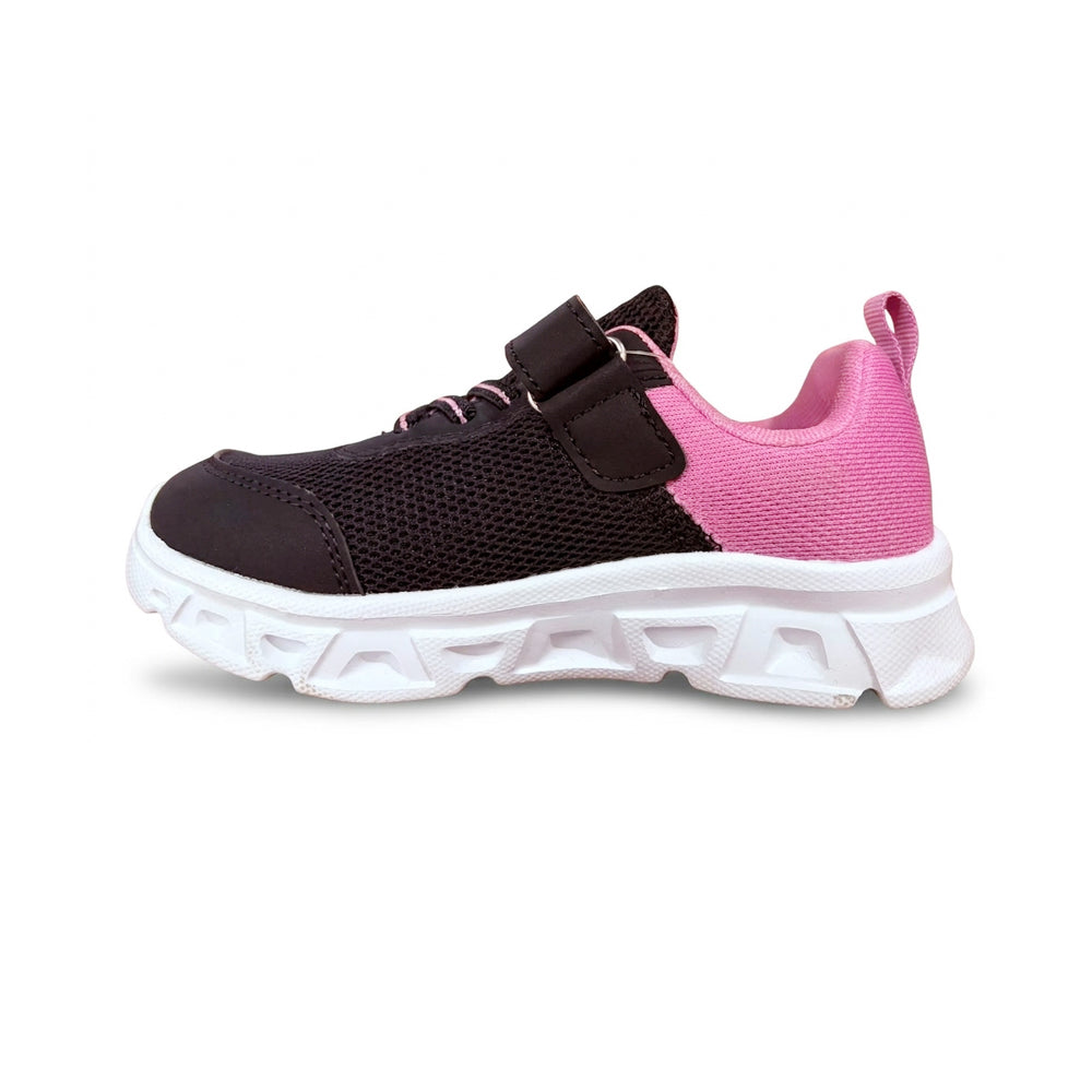 Tenis Deportivo Para Niña Charly 65610 Negro Rosa Ab0701