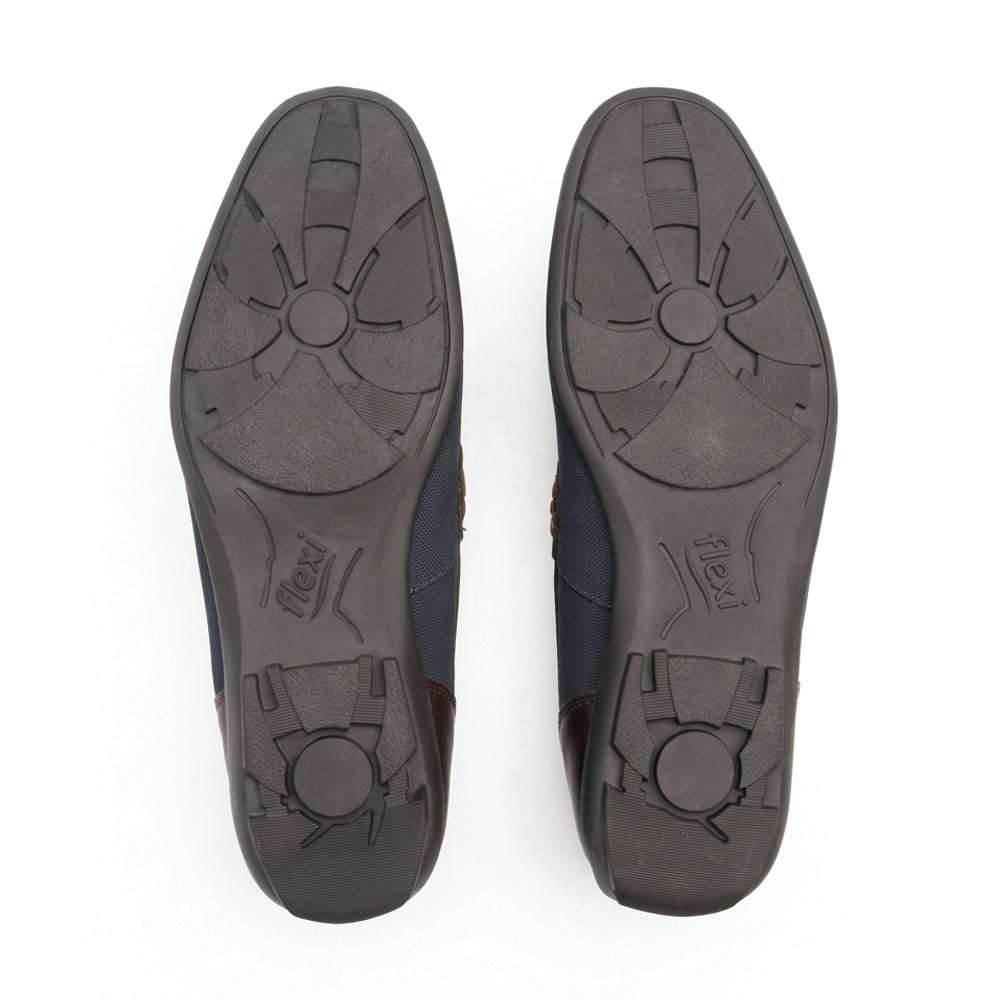 Mocasín Casual Para Caballero Flexi 68617 Azul Ab0701