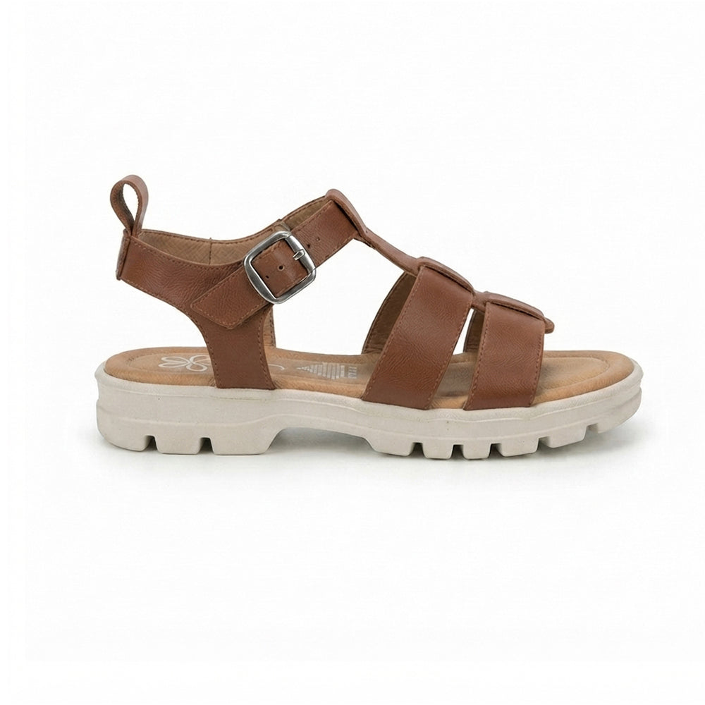 Sandalia Para Dama Yonder 6913 Camel Ab0701