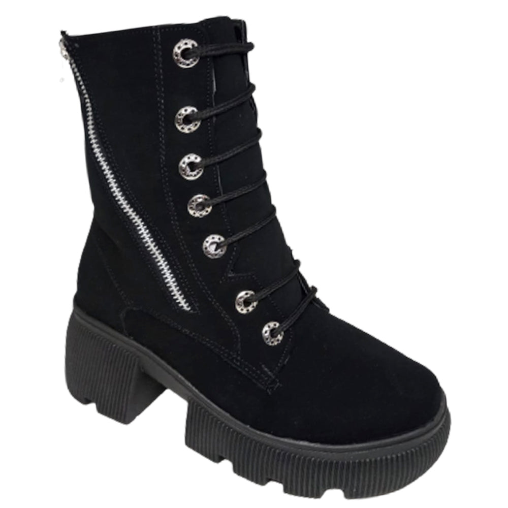 Bota Para Dama Fredel´s 71460 Negro Buck Ab0701