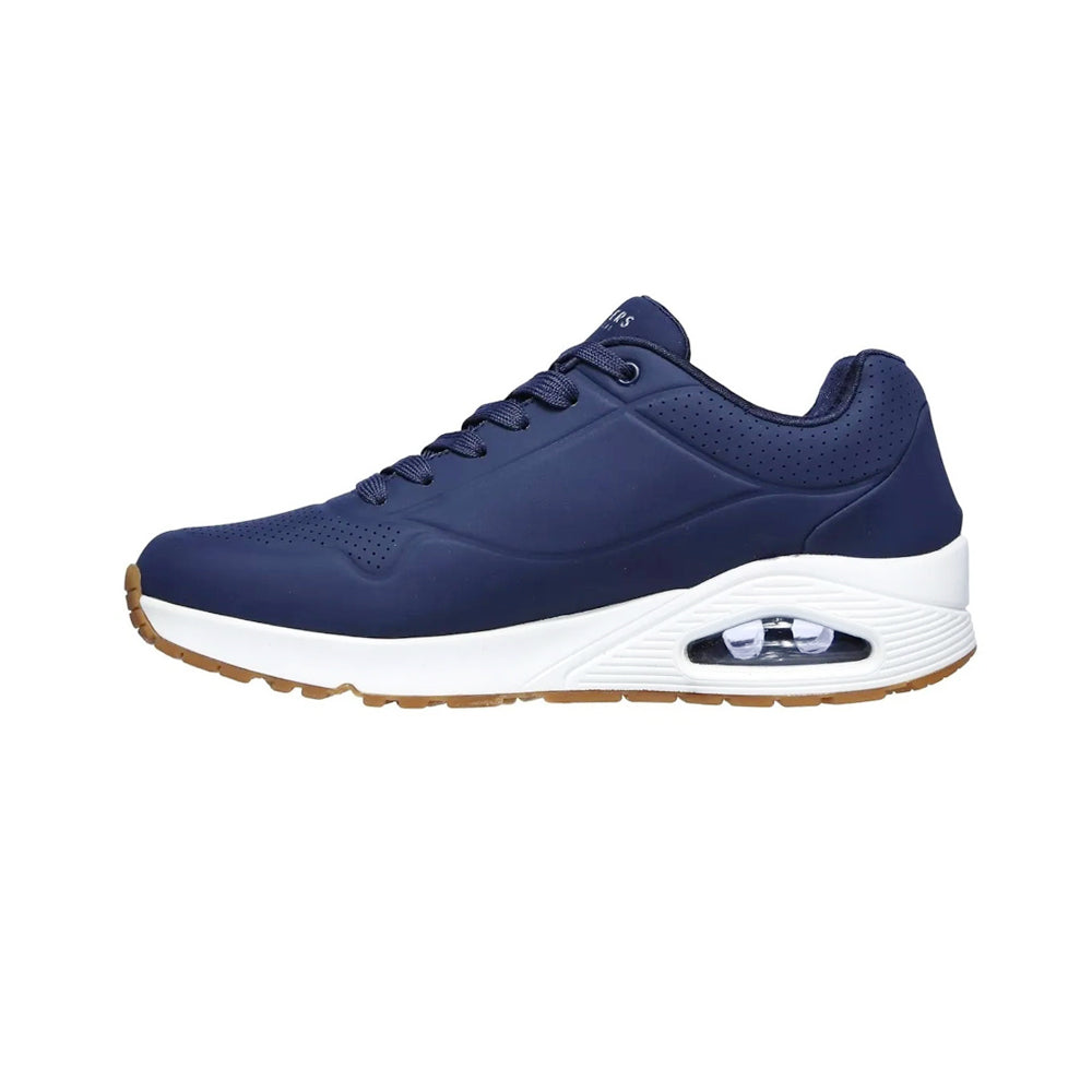 Tenis Deportivo Para Dama Skechers 73690 Marino Blanco Ab0701