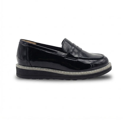 Calzado Escolar Para Niña Joven Fredel´s 7926 Negro charol Ab0701