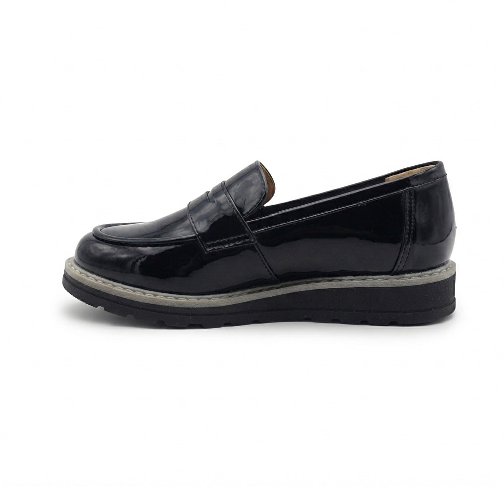 Calzado Escolar Para Niña Joven Fredel´s 7926 Negro charol Ab0701