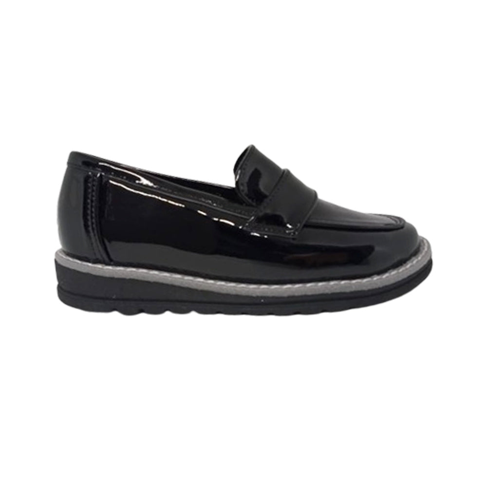 Calzado Escolar Para Niña Fredel´s 7926 Negro Charol Ab701