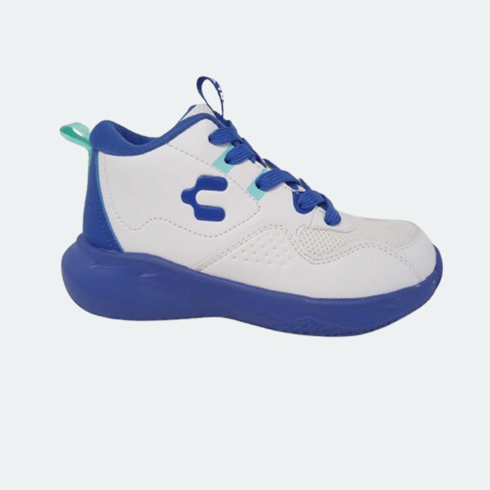 Tenis Bota Para Niño Charly 79397 Blanco Azul Ab0701