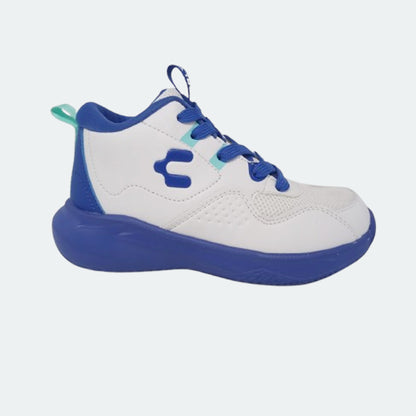 Tenis Bota Para Niño Charly 79397 Blanco Azul Ab0701