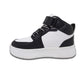 Tenis De Bota Para Niño Charly 79415 Blanco Negro Ab0701