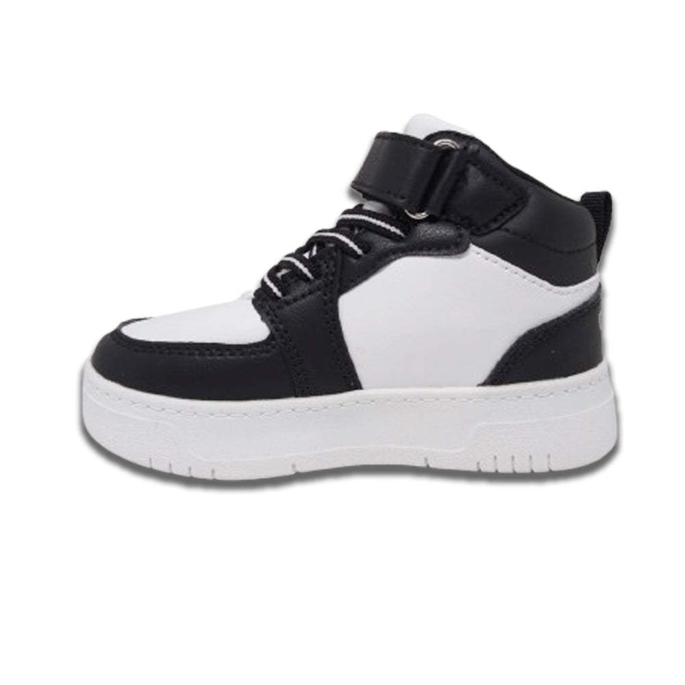 Tenis De Bota Para Niño Charly 79415 Blanco Negro Ab0701