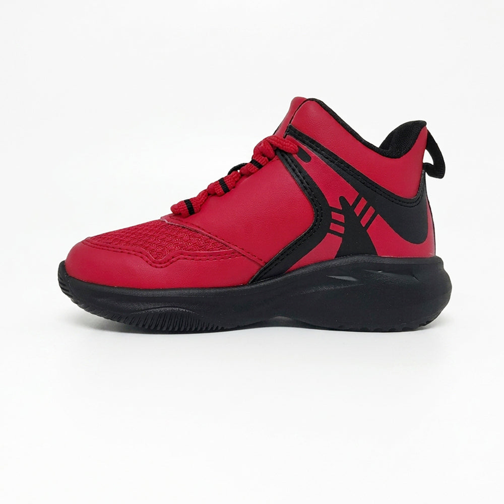 Tenis Bota Para Niños Charly 79423 Rojo Negro Ab0701