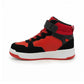 Tenis De Bota Con Luces Para Niño Charly 79431 Rojo Negro Ab0701