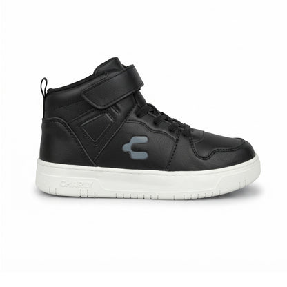 Tenis De Bota Para Niño Charly 79433 Negro Gris Ab0701
