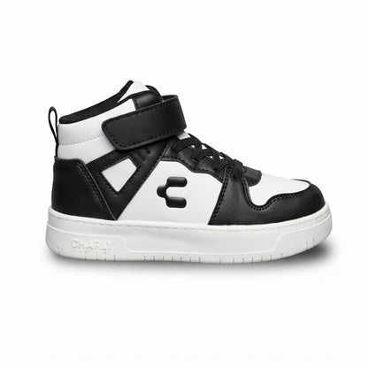 Tenis De Bota Para Niño Charly 79433 Negro Blanco Ab0701