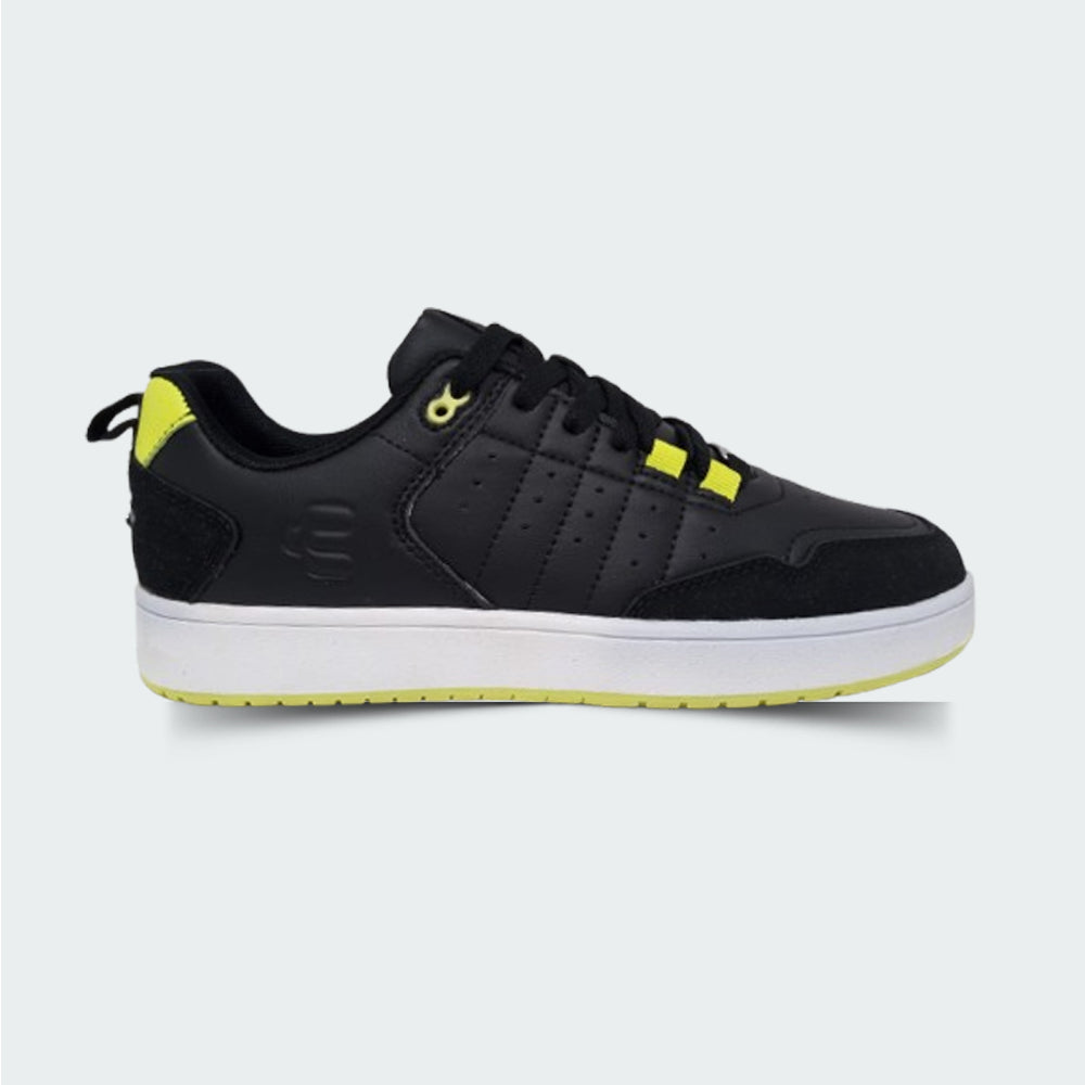 Tenis Casual Para Caballero Charly 87376 Negro Limon Ab0701