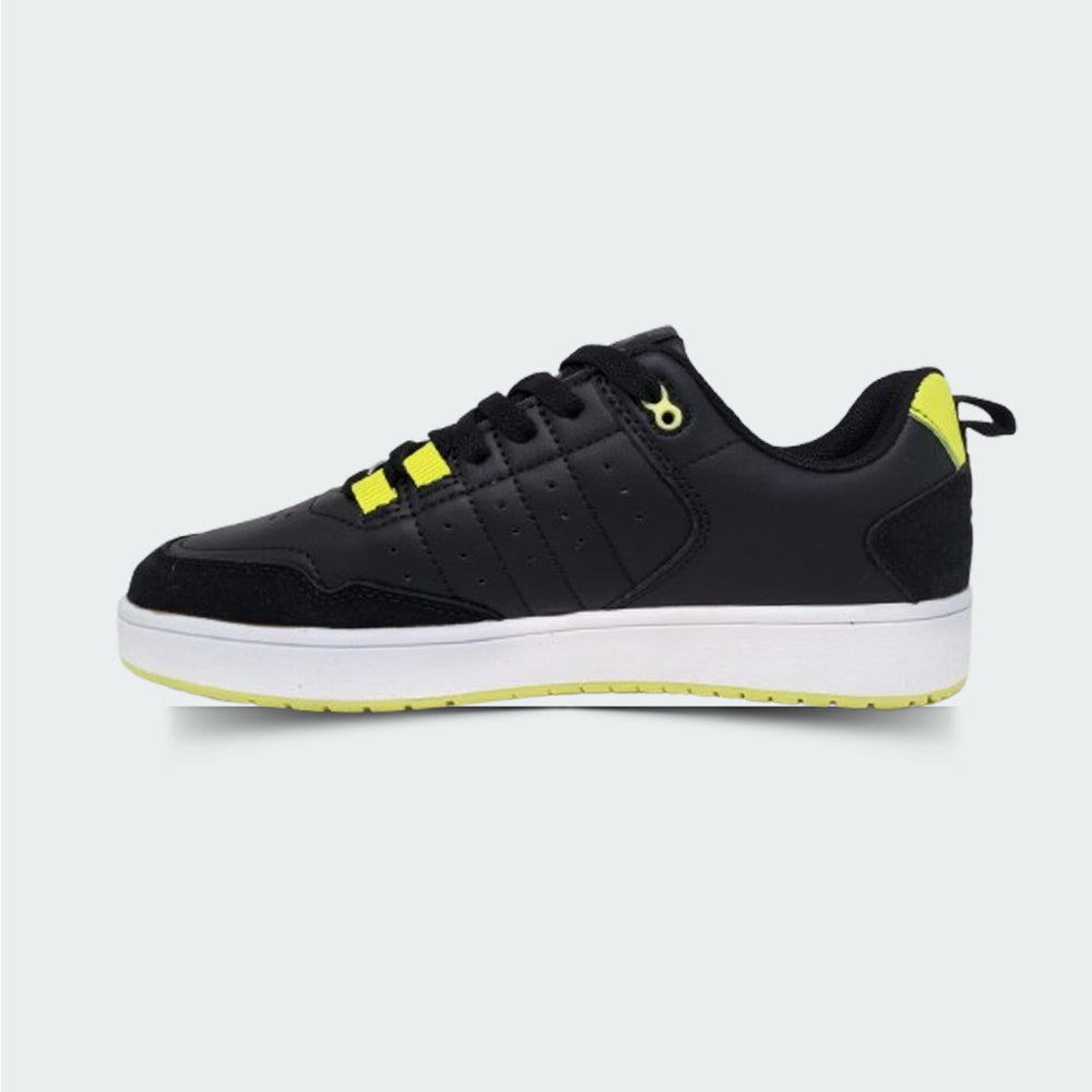 Tenis Casual Para Caballero Charly 87376 Negro Limon Ab0701