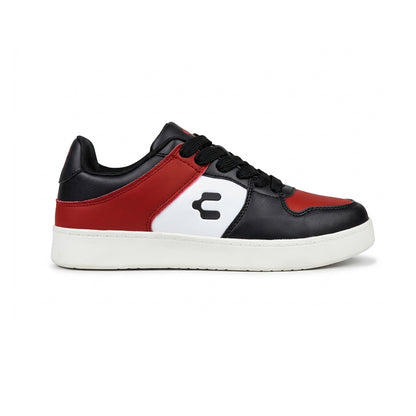 Tenis Casual Para Caballero Charly 87633 Negro Rojo Ab0701