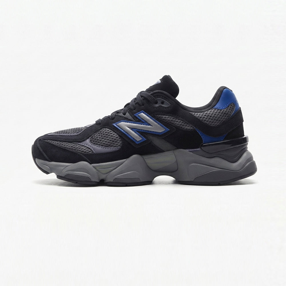 Tenis Deportivo Para Dama New Balance 9060 Negro Gris Azul Ab0701