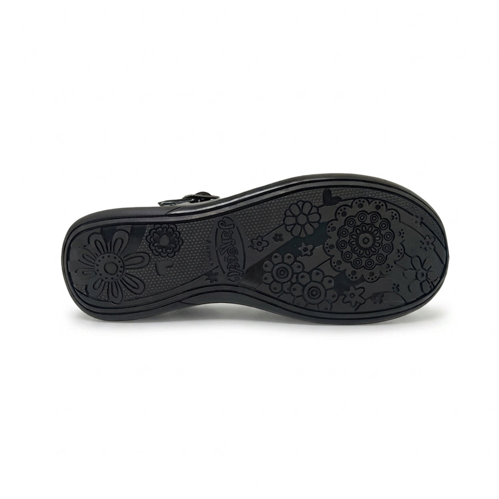 Calzado Escolar Para Niña Distroller 94206 Negro Charol Ab0701