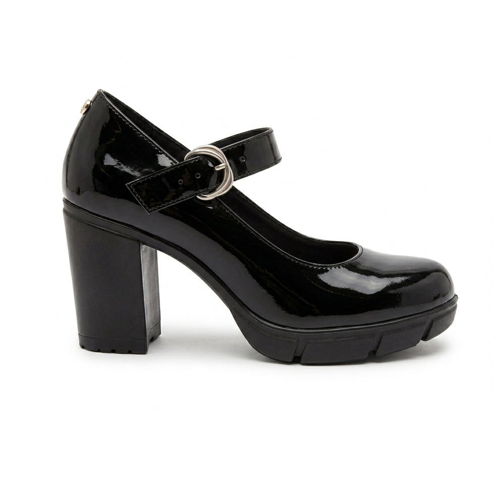 Zapatilla Dama Green Love 96091 Negro Charol Ab0701