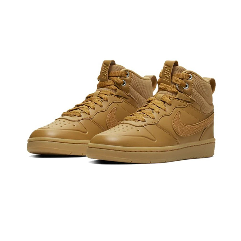 Tenis De Bota Para Dama Joven Nike Court Borough Mid 2 Boot Camel Ab0701
