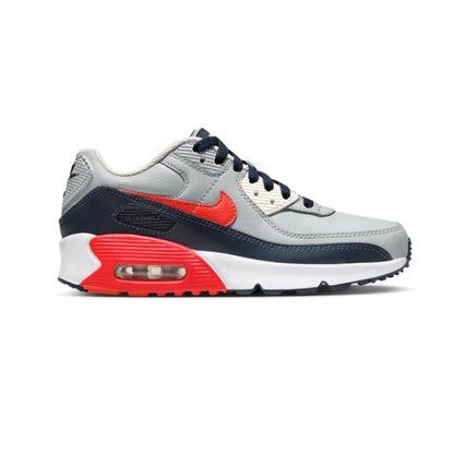 Tenis Deportivo Para Dama Nike Air Max 90 LTR Gris Marino Naranja Ab0701