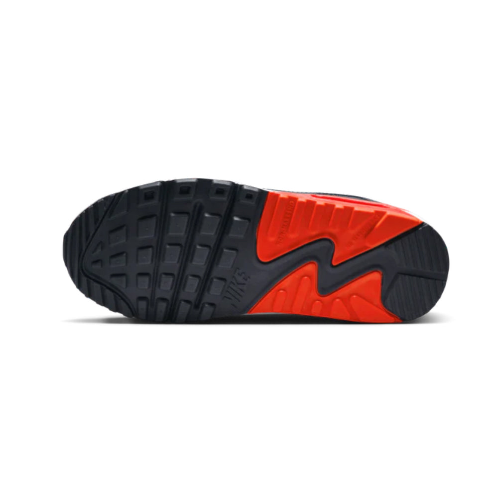 Tenis Deportivo Para Dama Nike Air Max 90 LTR Gris Marino Naranja Ab0701