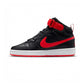 Tenis Casual Para Dama Nike Court Borough Mid 2 Negro Rojo Ab0701