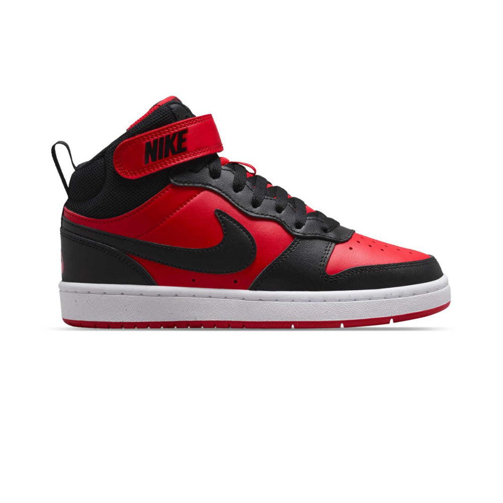 Tenis Casual Para Dama Nike Court Borough Mid 2 Rojo Negro Ab0701