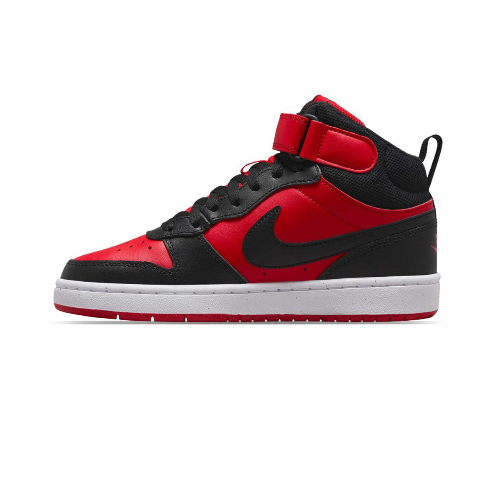 Tenis Casual Para Dama Nike Court Borough Mid 2 Rojo Negro Ab0701